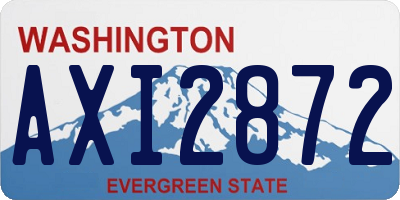 WA license plate AXI2872