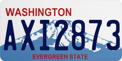 WA license plate AXI2873