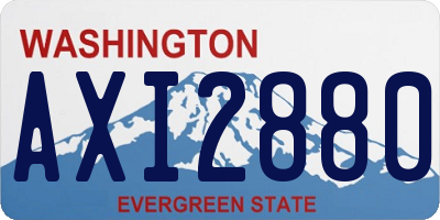 WA license plate AXI2880