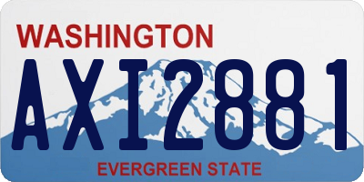 WA license plate AXI2881