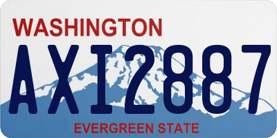 WA license plate AXI2887