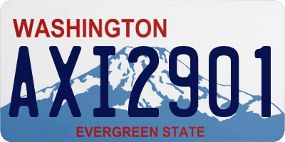 WA license plate AXI2901