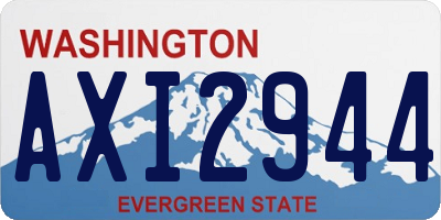 WA license plate AXI2944
