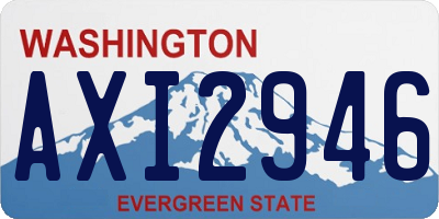 WA license plate AXI2946