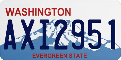 WA license plate AXI2951
