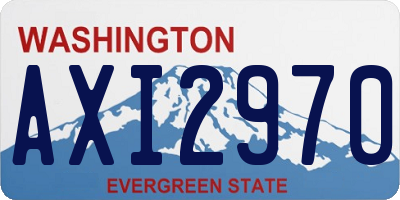 WA license plate AXI2970