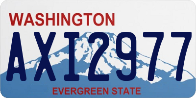 WA license plate AXI2977