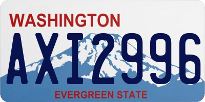 WA license plate AXI2996
