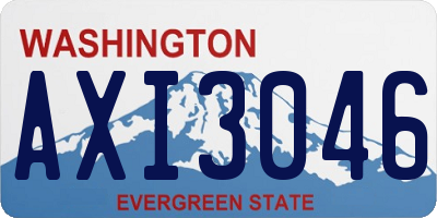 WA license plate AXI3046