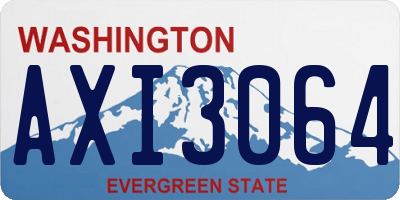 WA license plate AXI3064
