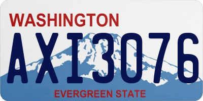 WA license plate AXI3076