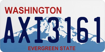 WA license plate AXI3161
