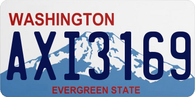WA license plate AXI3169