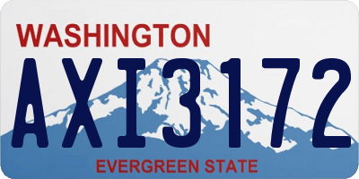 WA license plate AXI3172