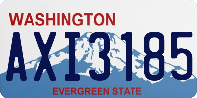 WA license plate AXI3185