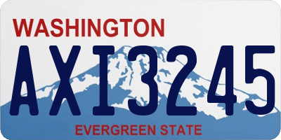 WA license plate AXI3245