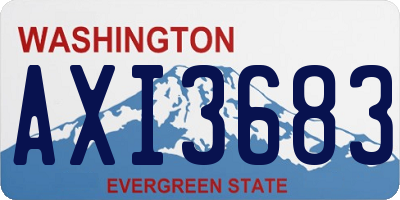 WA license plate AXI3683