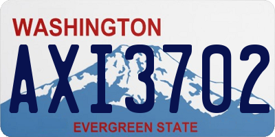 WA license plate AXI3702