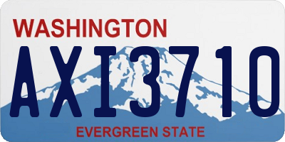 WA license plate AXI3710