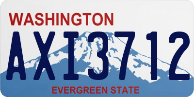 WA license plate AXI3712