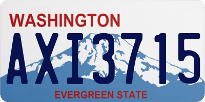 WA license plate AXI3715