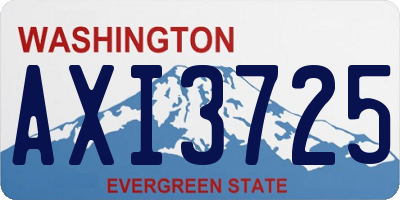 WA license plate AXI3725