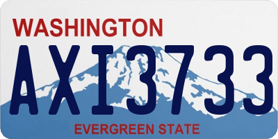 WA license plate AXI3733