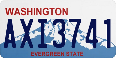 WA license plate AXI3741