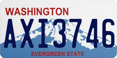 WA license plate AXI3746