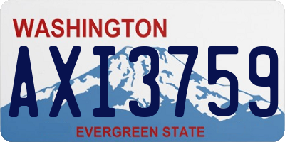 WA license plate AXI3759