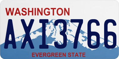 WA license plate AXI3766