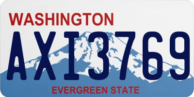 WA license plate AXI3769