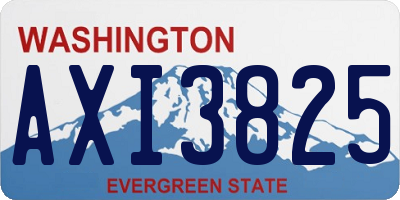 WA license plate AXI3825