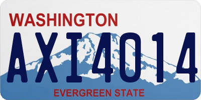 WA license plate AXI4014