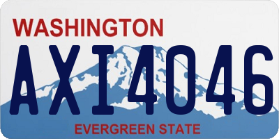 WA license plate AXI4046