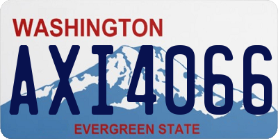 WA license plate AXI4066