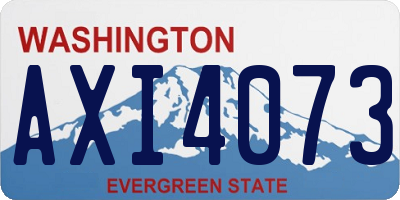 WA license plate AXI4073