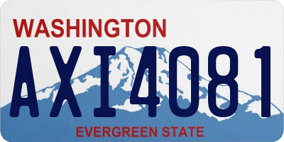 WA license plate AXI4081