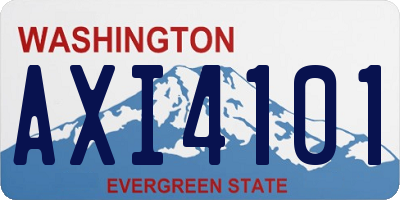 WA license plate AXI4101