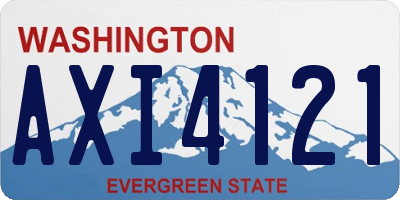 WA license plate AXI4121