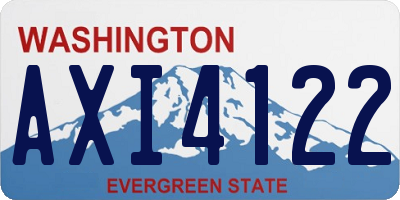 WA license plate AXI4122
