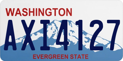 WA license plate AXI4127