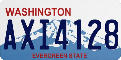 WA license plate AXI4128