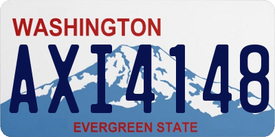 WA license plate AXI4148