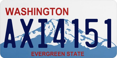 WA license plate AXI4151