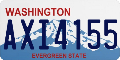 WA license plate AXI4155