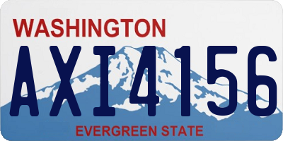 WA license plate AXI4156