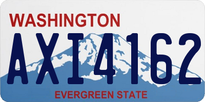 WA license plate AXI4162