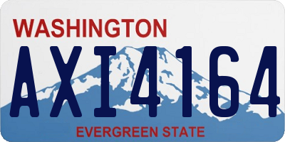 WA license plate AXI4164