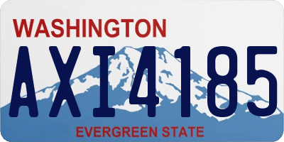 WA license plate AXI4185